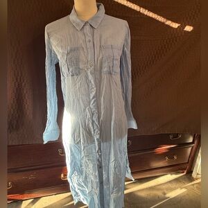 Calvin Klein Sky Blue Shirt Dress